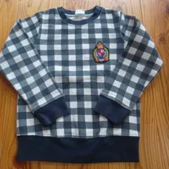 裏起毛◎FRAT CHAPS チェック柄トレーナー 120