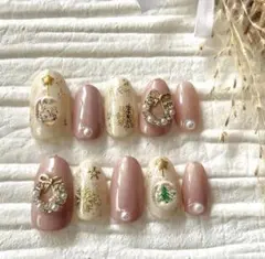 SALE ネイルチップ クリスマスネイル