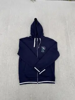 puma ネイビー フルジップ パーカー ロゴ刺繍