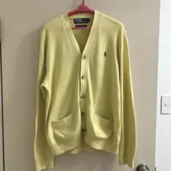 ラルフローレン　カーディガン　イエロー　黄色