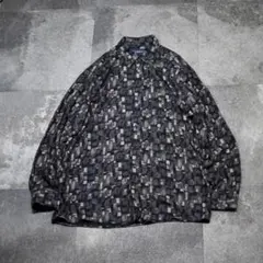 古着 オーバーサイズ レーヨンシャツ 柄シャツ 総柄シャツ 長袖シャツ シャツ