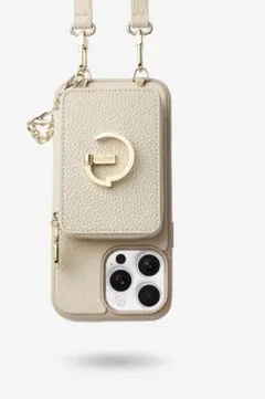 CUSTY ベージュ iPhoneケース ストラップ付き custype ベージュ iPhoneケース ストラップ付き - メルカリ