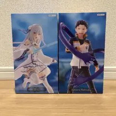 新品未開封】2種セットGIGO限定リゼロフィギュア エミリア ナツキ