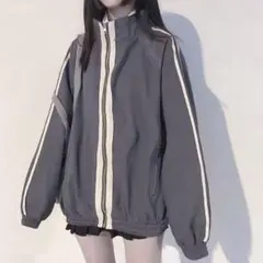 新品タグ付き✨ 春アウター スポーティーラインジャケット　ブルー