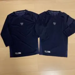 UNDER ARMOUR アンダーシャツ 2枚セット ネイビー LGのサムネイル