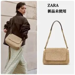 完売品 ZARA メタルチェーンクロスボディバッグ　新品タグ付き