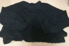 イーハイフンワールドギャラリー　ふわふわニット　ブラック長袖