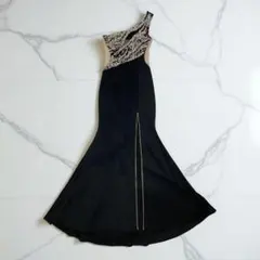 [エンジェルアール]AR24361 キャバドレス ブラック S ロングドレス