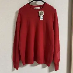 ユニクロ アニヤハインドマーチ カシミヤクルーネックセーター 赤 3XL
