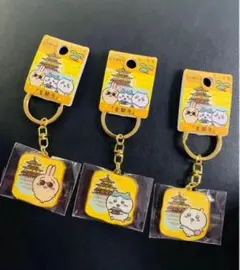 ダイカットキーホルダー ちいかわ ご当地キーホルダー ハチワレ うさぎ　金閣寺