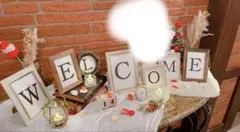 Welcome 文字 フレーム ウェルカムスペースグッズ