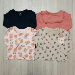 長袖カットソー4枚セット 90～95cm