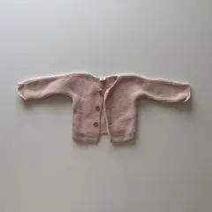 プチバトー ガーター編みニットカーディガン 6M 67cm
