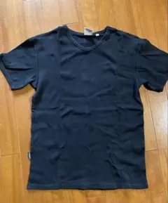 アヴィレックス　コットンニットTシャツ　黒　ユニセックス