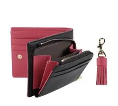 スタイルオンバック 本革二つ折り財布 タッセル付き