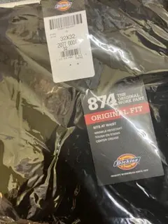 新品32X32 ブラック　ディッキーズ874 オリジナルフィット