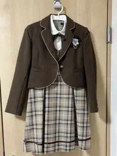 1,000円値下【女の子卒業式】EAST BOY チェック柄スーツ 150サイズ