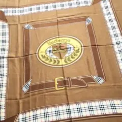 イタリア製 オールド Burberrys ノバチェック 大判 シルクスカーフ 昔