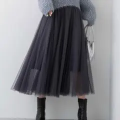 【fifth】チュールロングスカート