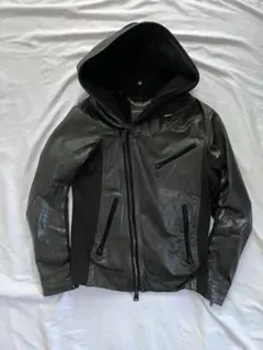 d*4様 archive leatherriders jacket Black