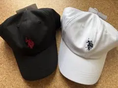 US POLOキャップ　ブラック＆ホワイトのサムネイル