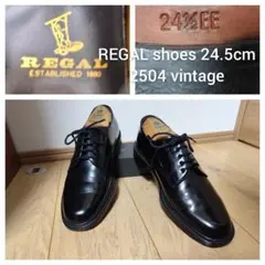 REGAL 24.5EE リーガル ビジネスシューズ 黒 ブラック 本革 革靴