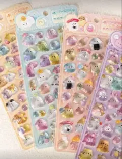 ボンボンドロップシール風　うるちゅる　３枚セット