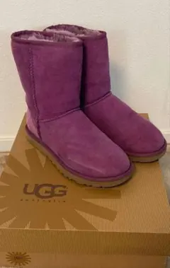 ☆様専用 UGG パープル ムートンブーツ 本革のサムネイル