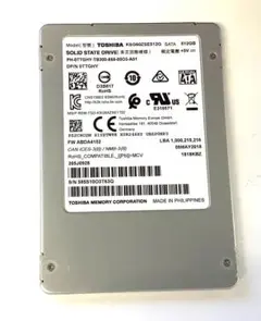 ③-WA72-TOSHIBA SATA 512GB 2.5インチ SSD 1点