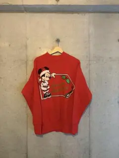 80s USA製 vintage Disneyミッキー クリスマス スウェット