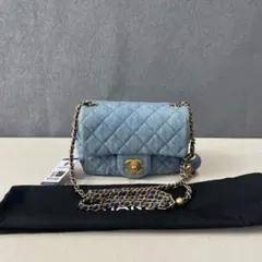 CHANEL マトラッセ チェーンショルダーバッグ ベージュ内蔵チップ aw 