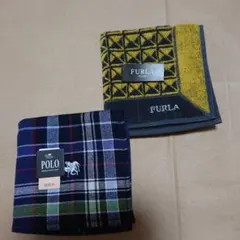 FURLA & POLO ハンカチ 2点セット