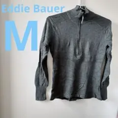 Eddie Bauer 【M】グレー ハイネックセーター おしゃれ　長袖