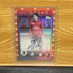 セレッソ大阪　奥田勇人　直筆サインカード　toppsJリーグ 25枚限定