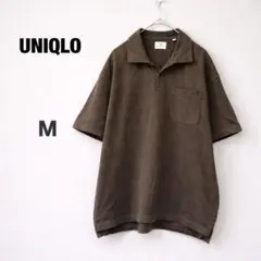 【UNIQLO】オリーブ/ドライカノコポロシャツ/半袖/コラボ/ゆったりめ/Ｍ