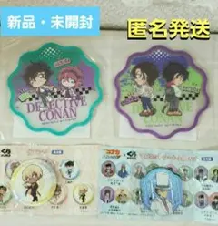 ☺新品未開封☺️名探偵コナン✖️くら寿司★コースター★缶バッジ★マグネットシート