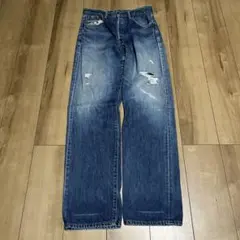 リーバイス702 日本製　シンチバック　皮パッチ bigE W32×L36