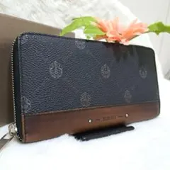 SERAPIANセラピアン新品ラウンドジップ長財布 96800円黒 伊製 - メルカリ