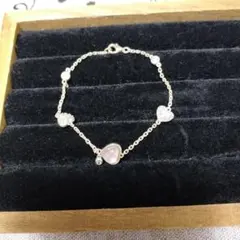 フォリフォリ ハートモチーフブレスレット シルバー