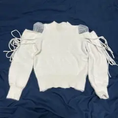 SNIDEL オフショルダー ニット セーター