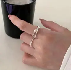 リングセット　アクセサリー　レディース　指輪　シルバー　シンプル