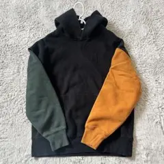 GAP フード付きパーカー ブラック/グリーン/オレンジ