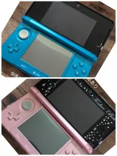 中古　任天堂　3DS　ピンク　ブルー　２台