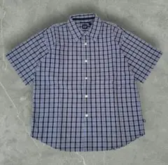 OLD GAP チェック 半袖シャツ 短丈 00s y2k city boy