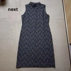 next ネクスト　ノースリーブワンピース　ハイネック総柄　ペイズリー柄イギリスのサムネイル