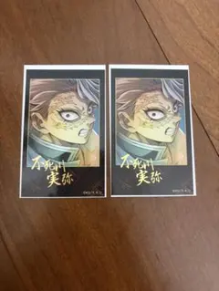 鬼滅の刃 ティザービジュアル第一弾 ランダムチェキ風ブロマイド　不死川実弥