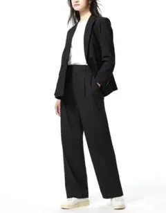 UNIQLO / タックワイドパンツ 丈長め