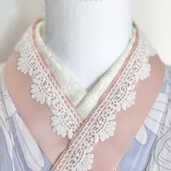 訳あり★成人式振袖　パール重ね襟レース半衿フリル伊達襟卒業式袴　浴衣着物　七五三