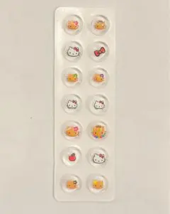 サンリオ　キティ　日焼けキティ　クッションシール