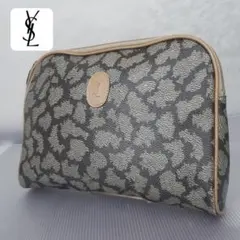 【美品】YVES SAINT LAURENT ジラフ柄 クラッチバッグ